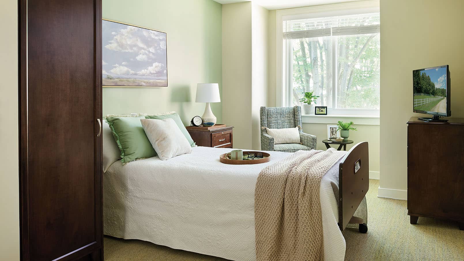 Oak Crest Continuing Care Bedroom